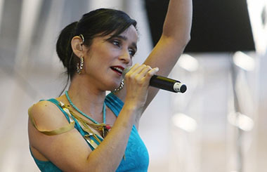 Julieta Venegas en concierto en la Sala Joy Eslava de Madrid