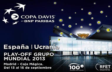 Copa Davis ESPAÑA – UCRANIA, del 13 al 15 de septiembre en la Caja Mágica