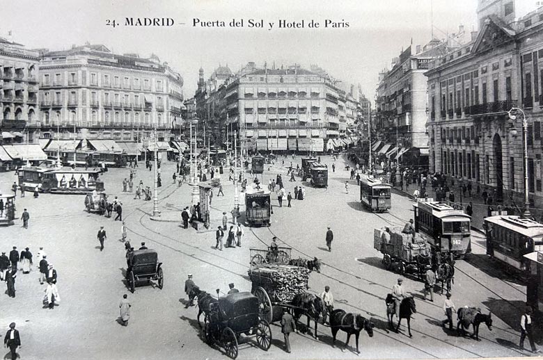 Postal Puerta del Sol - 1900